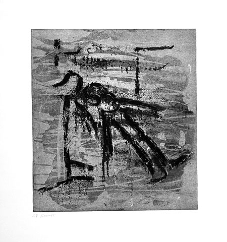 Drunk Painter V, 2005, etching, 53&amp;#215;50 cm, edition of 12