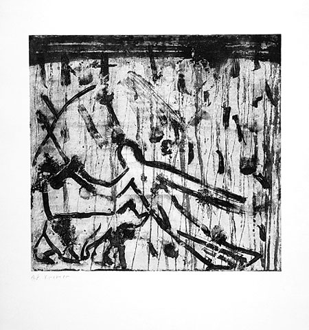 Drunk Painter VI, 2005, etching, 53&amp;#215;50 cm, edition of 12