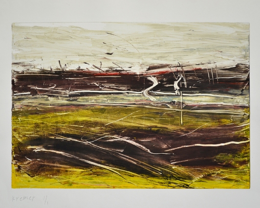 Landscape VII, 2012, monotype, 50×65 cm