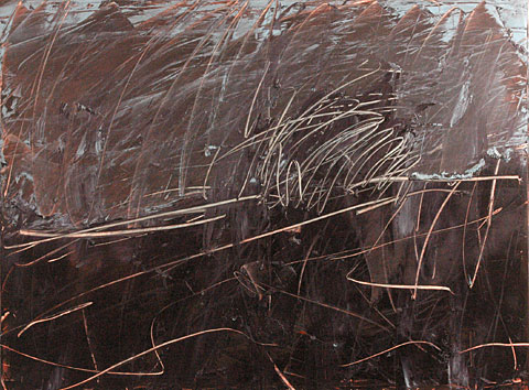 Landscape after Rembrandt I, 2006, oil on canvas, 135&amp;#215;180 cm