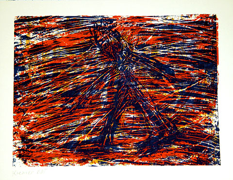 Man Walking Fast, 2001, screenprint, 50&amp;#215;65 cm, edition of 30