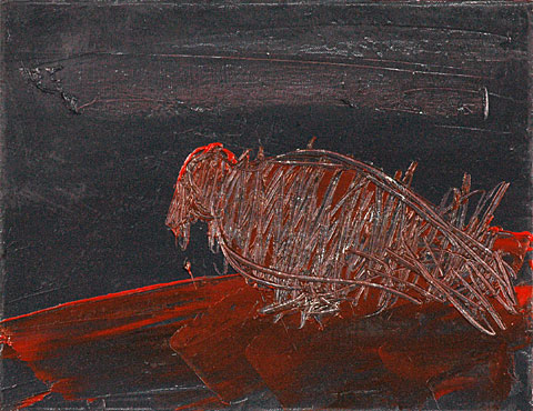 Pigeon, 2006, oil on canvas, 35&amp;#215;45 cm