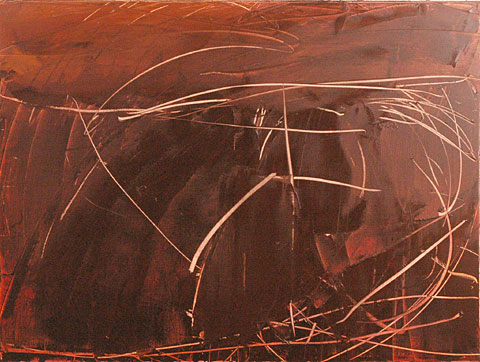 Primordial Landscape, 2006, oil on canvas, 135&amp;#215;180 cm