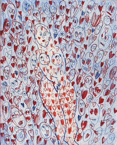 Queen of Hearts, 2005, etching, 57&amp;#215;76 cm, edition of 9