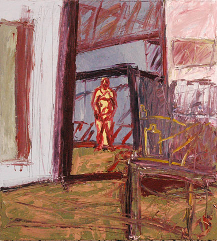 Studio I, 2005, oil on canvas, 130&amp;#215;120 cm