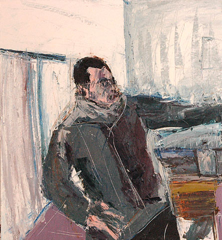 Studio II, 2005, oil on canvas, 130&amp;#215;120 cm