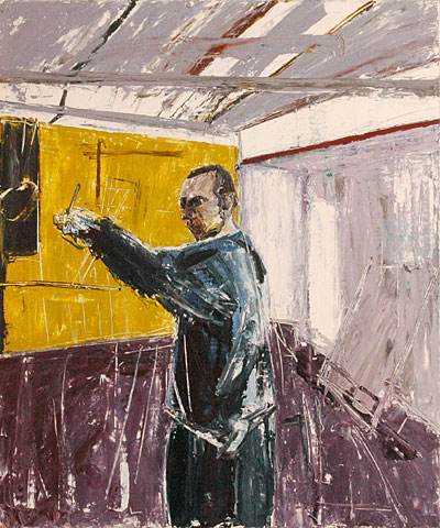 Studio III, 2005, oil on canvas, 124×104 cm