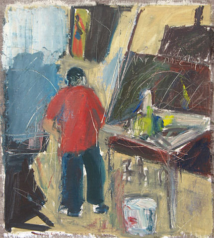 Studio V, 2003, oil on canvas, 35&amp;#215;32 cm