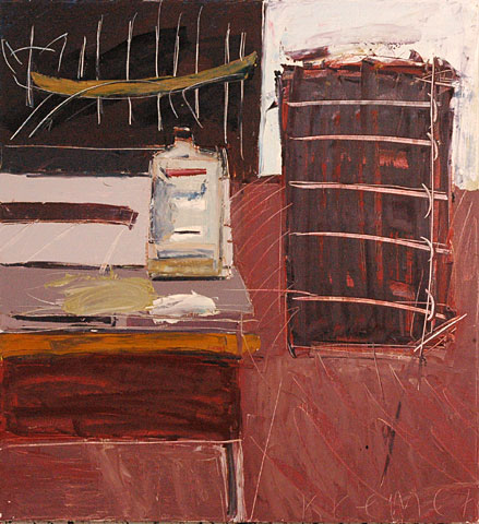 Studio VII, 2005, oil on canvas, 130&amp;#215;120 cm