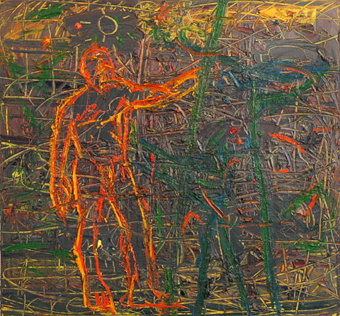 Studio VIII, 2003, oil on canvas, 140&amp;#215;150 cm