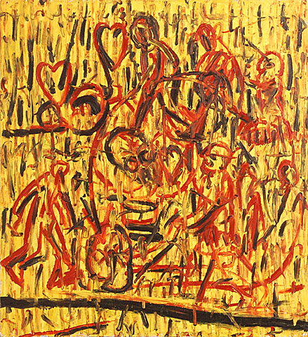 Tel Aviv I, 2004, oil on canvas, 120&amp;#215;110 cm