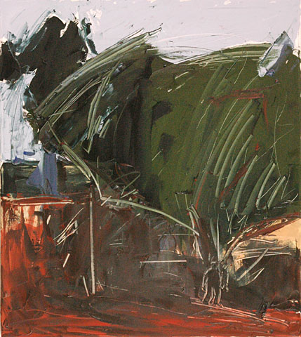 Urban Tree II, 2006, oil on canvas, 90&amp;#215;80 cm