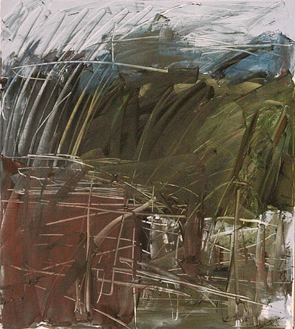 Urban Tree V, 2006, oil on canvas, 90&amp;#215;80 cm