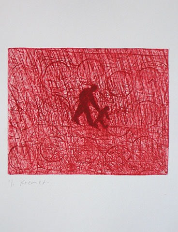 Walking (Autumn Days artist´s book), 2005, etching, 38&amp;#215;28 cm